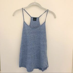 Angie heathered blue tank top